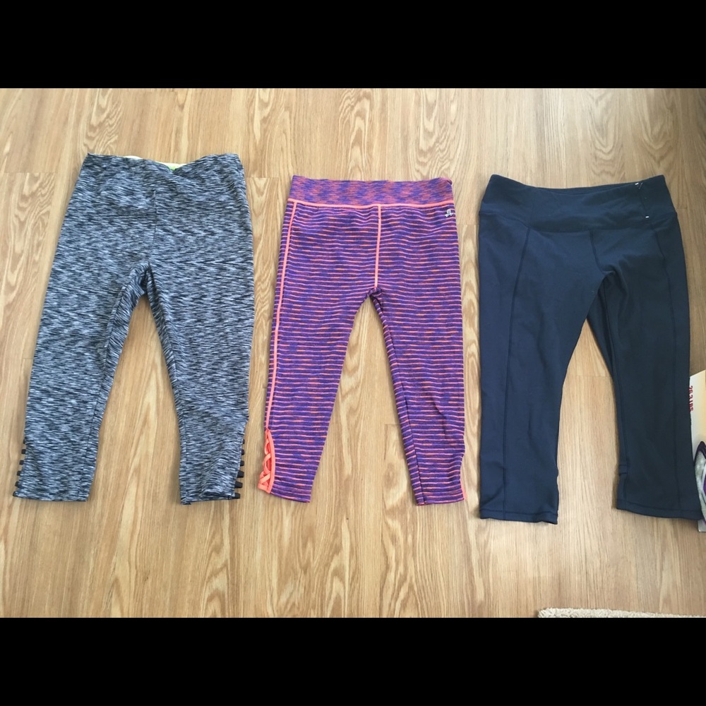 3 knee length workout pants!